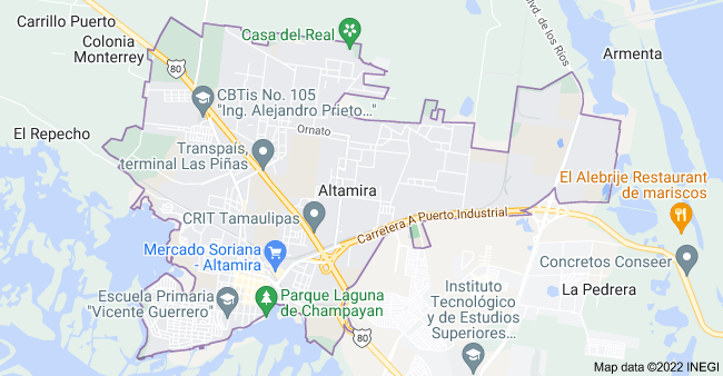 Port of Altamira Map