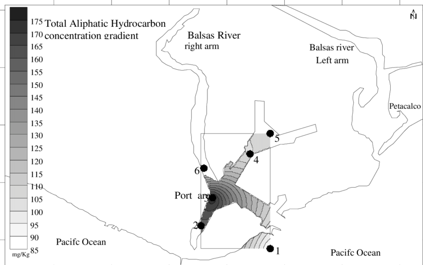 Map of Lazaro Cardenas Port