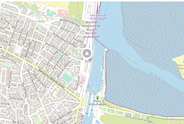 Port of Caen Map