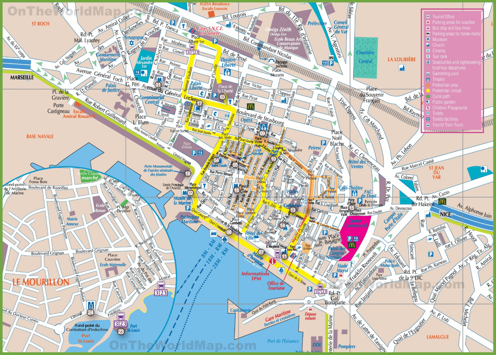 Port of Toulon Map