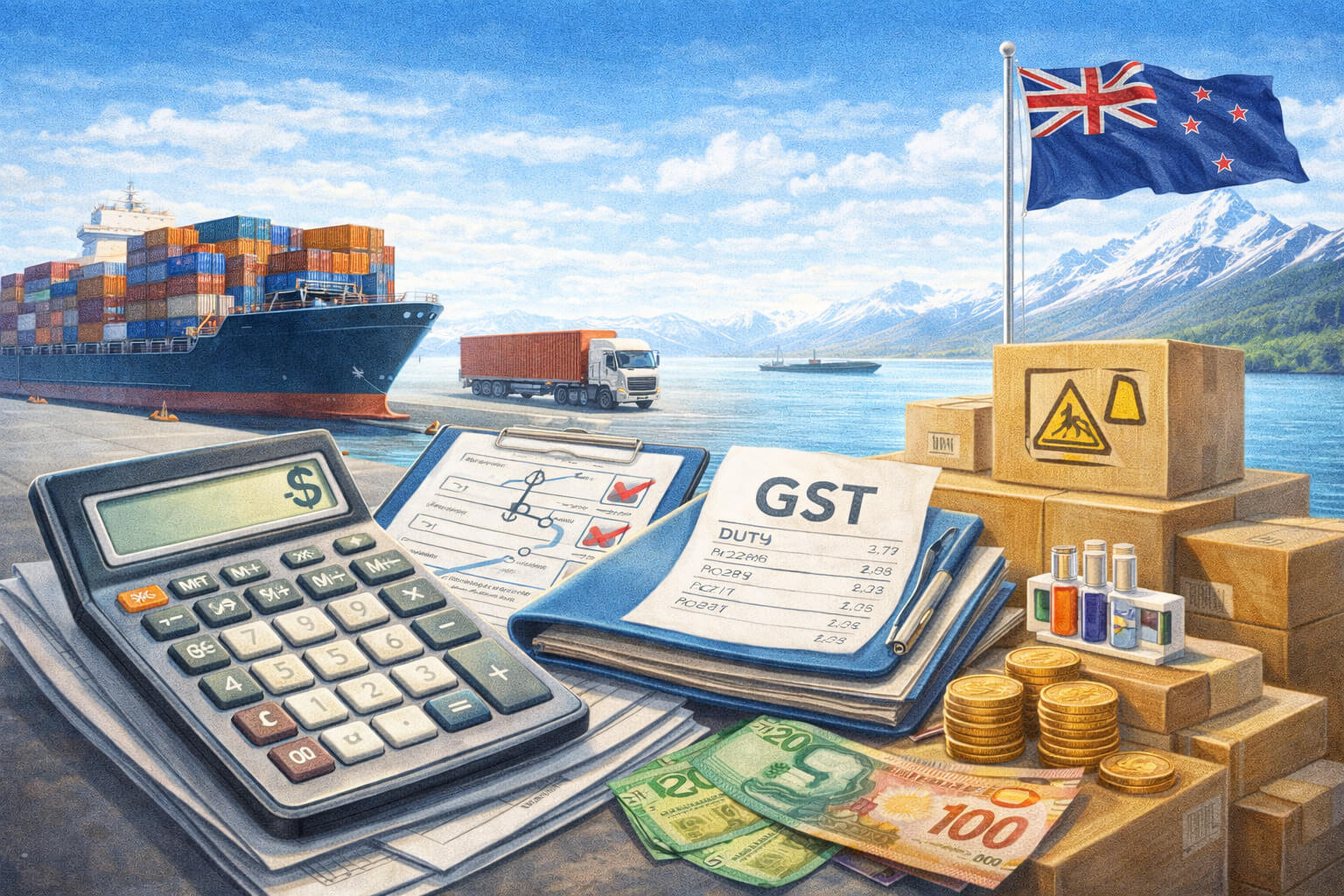 Import logistics in New Zealand